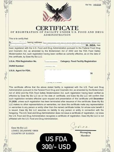 FDA Facility Registration