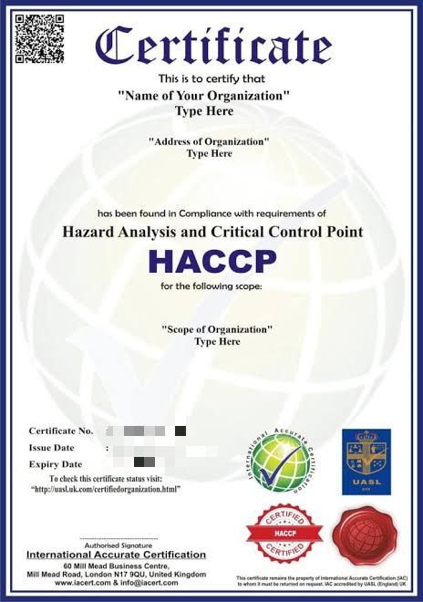 HACCP Certified