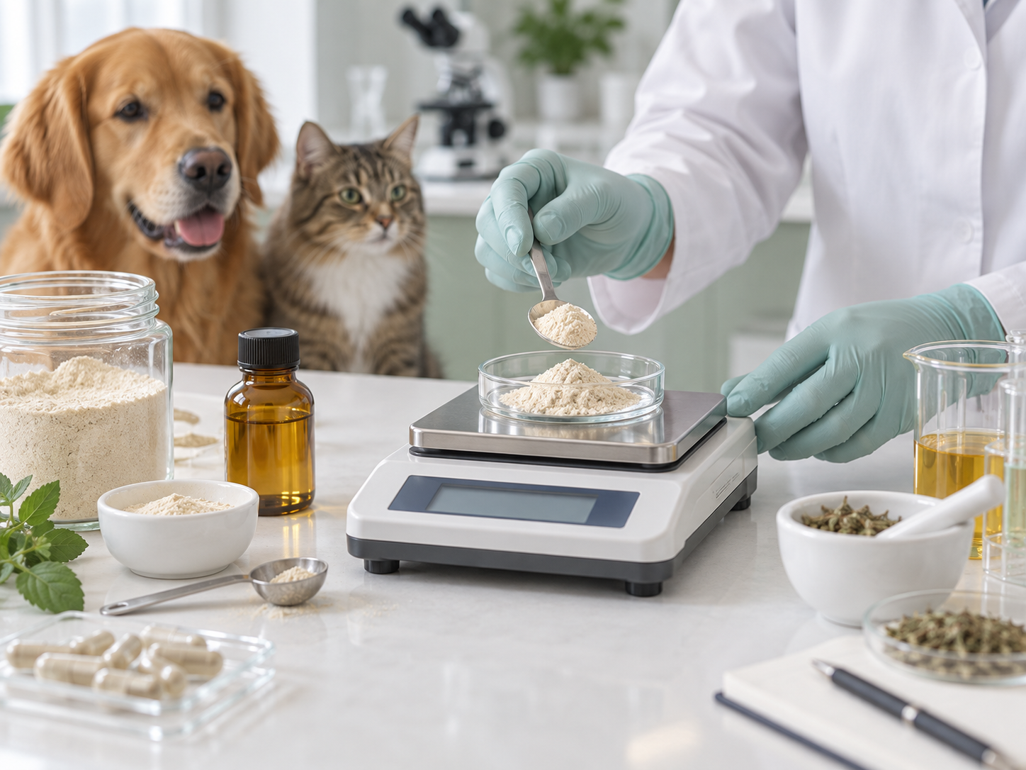 Measuring nutritional powder for serving development